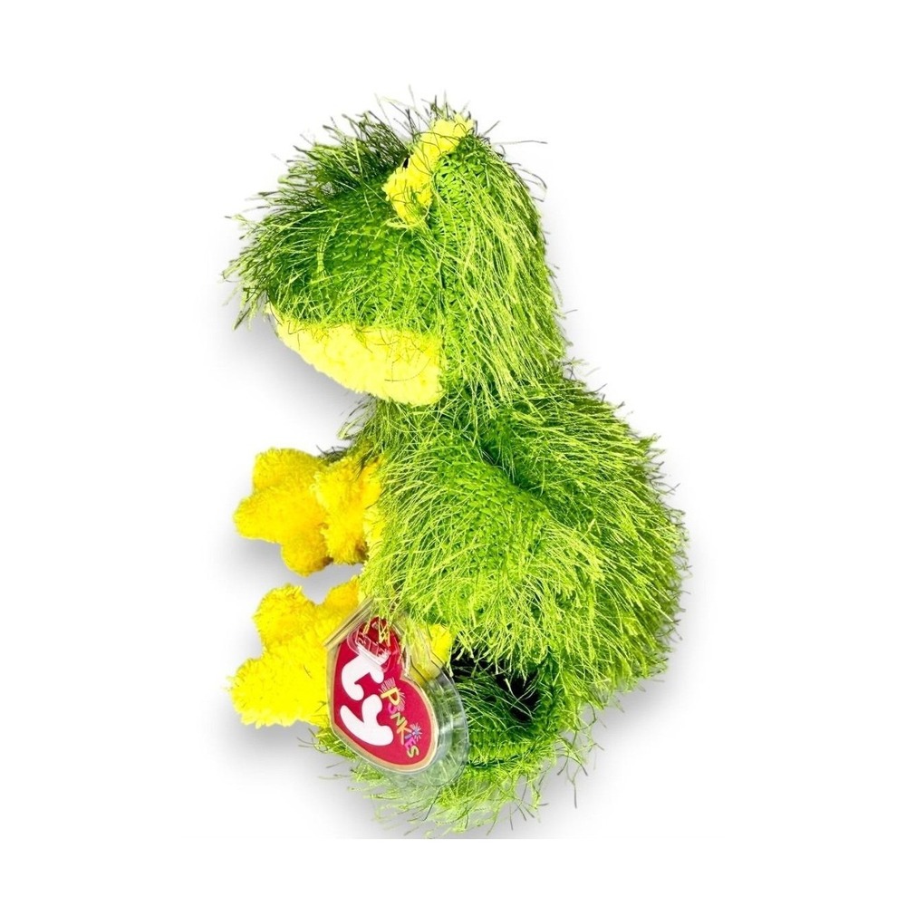 Hopscotch the Frog Punkie | Green Fuzzy Frog | Mint Heart Tag TY Punkies - Picture 2 of 6